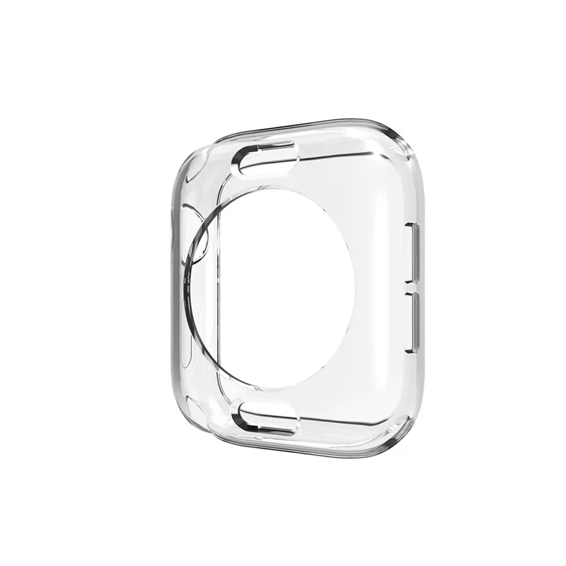 Soft TPU Apple Watch Case For Apple Watch 4/3/2/1 Ultra-thin Transparent Case For Iwatch44/42/40/38mm Soft TPU Apple Watch Case For Apple Watch 4/3/2/1 Ultra-thin Transparent Case For Iwatch44/42/40/38mm