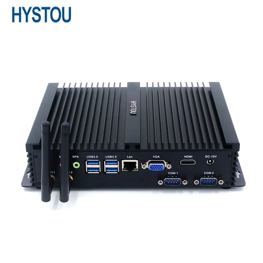 

Hystou New Model Industrial Computer Noiseless Mini PC 4GB RAM 128GB SSD Intel Core i5 5250U VGA HDMI Ports And 1Lan Port