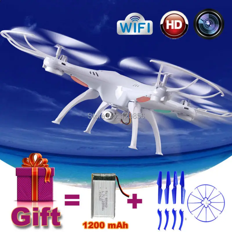 Buy Cheap 2.4G Syma X5SW RC drone quadcopter with HD WIFI FPV camera helicopter Remote control toy Gift 1200 mAh upgrade Battery VS X5HW