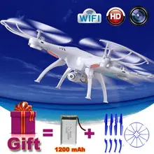 2.4g x5sw syma rc drone quadcopter con cámara hd wifi fpv helicóptero de control Remoto de juguete de Regalo 1200 mAh actualiza Batería VS X5HW