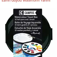 Однотонная краска для воды Рафаэль кампус колагено Hidrolizado Acuarelas aquarella водная цветная 10 цветов портативный набор открытый эскиз