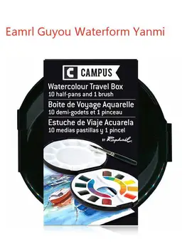 

Solid Watercolor Paint Rafael CAMPUS Colageno Hidrolizado Acuarelas Aquarela Water Color 10 Color Portable Set Outdoor Sketch