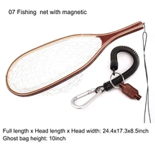 Aventik Fly Fishing Net Mesh Wooden Handle Rubber Landing Net Catch And Release Holder Trout Fly Net With Magnetic Release Aventik Fly Fishing Net Mesh Wooden Handle Rubber Landing Net Catch And Release Holder Trout Fly Net With Magnetic Release