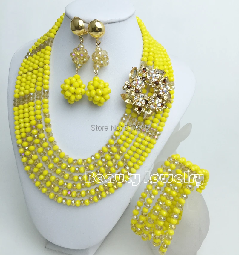 African bead set african fashion jewelry sets Wedding party necklace