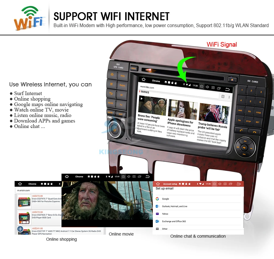 Sale 7" Android 8.0 Autoradio WiFi 3G Car DVD player for Mercedes S/CL W220 W215 S500 CL600 Car Stereo GPS DTV-IN DAB+ SD DVR OBD 12 Sale 7" Android 8.0 Autoradio WiFi 3G Car DVD player for Mercedes S/CL W220 W215 S500 CL600 Car Stereo GPS DTV-IN DAB+ SD DVR OBD 12