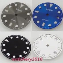 28,5 мм чисто стерильный серый синий циферблат подходит ETA 2824 2836 mingzhu 2813 движение Мужские часы