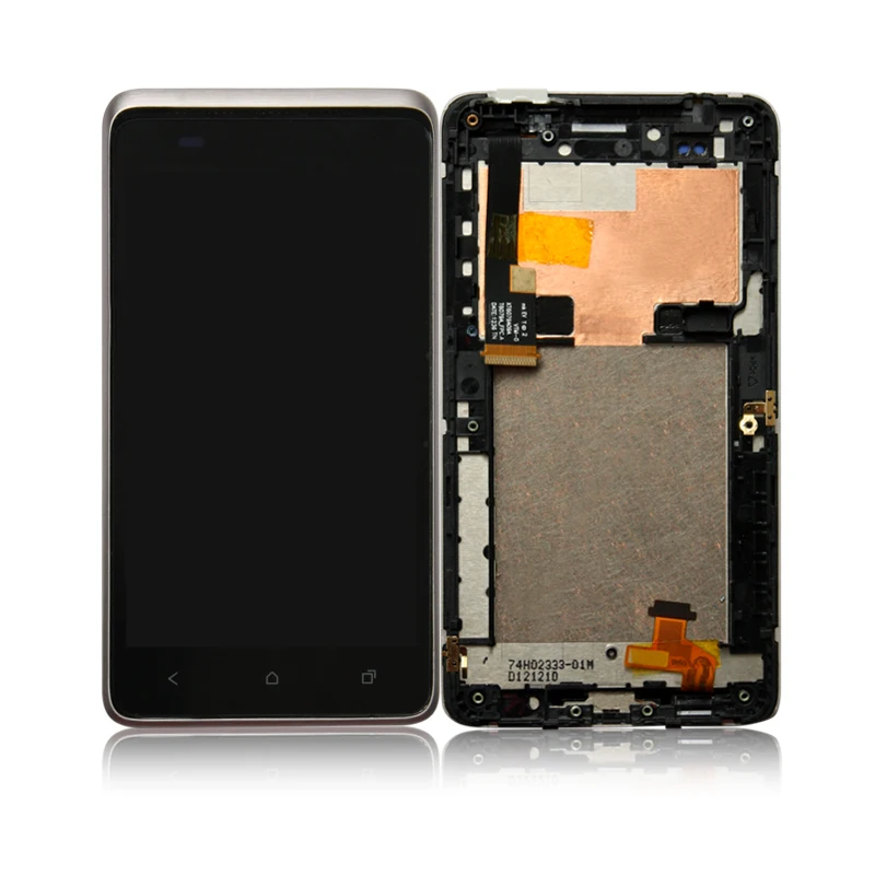 

10pcs/lot LCD for HTC Desire 400 Touch Screen Digitizer Sensor Display Module Assembly With Frame Parts Free Shipping by DHL EMS