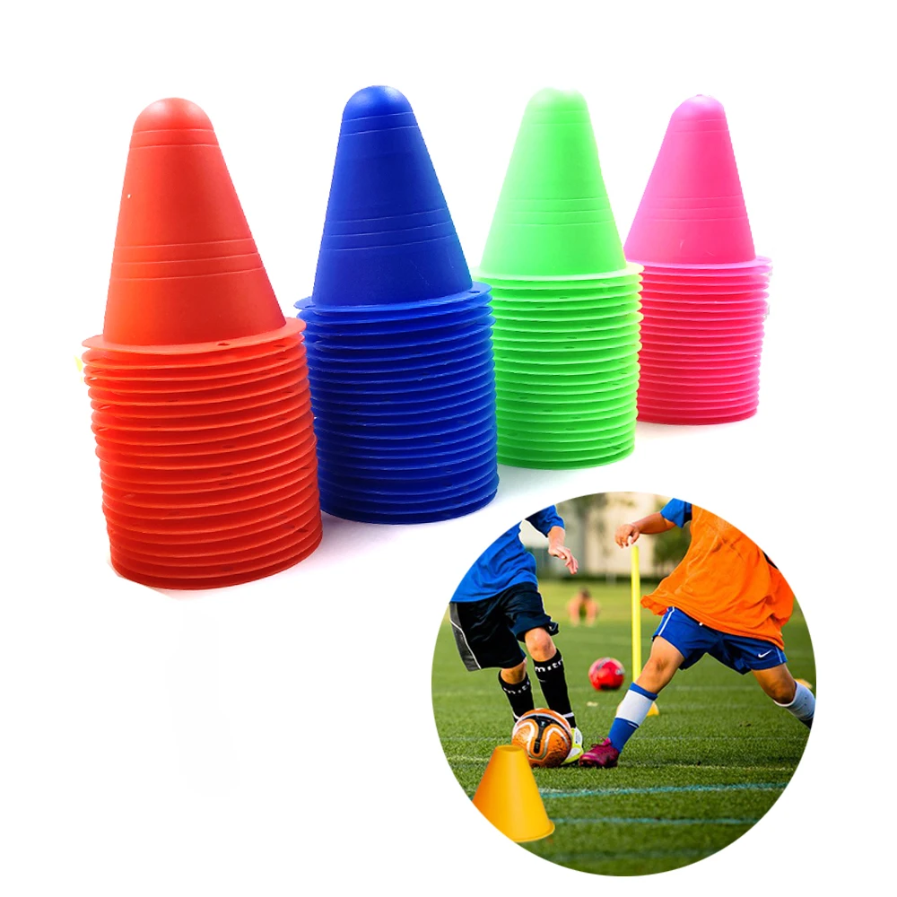 

5Pcs inline skating Skateboard Mark Cup Soccer Rugby Speed training Equipment Space Marker Cones Slalom Roller skate pile cup