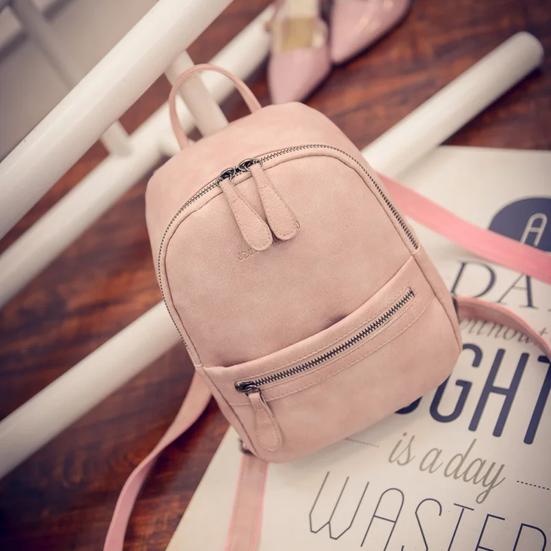 

Mini Small backpack  New Fashion Casual PU Leather ladies feminine backpack for teenage girls school bag Women Backpack