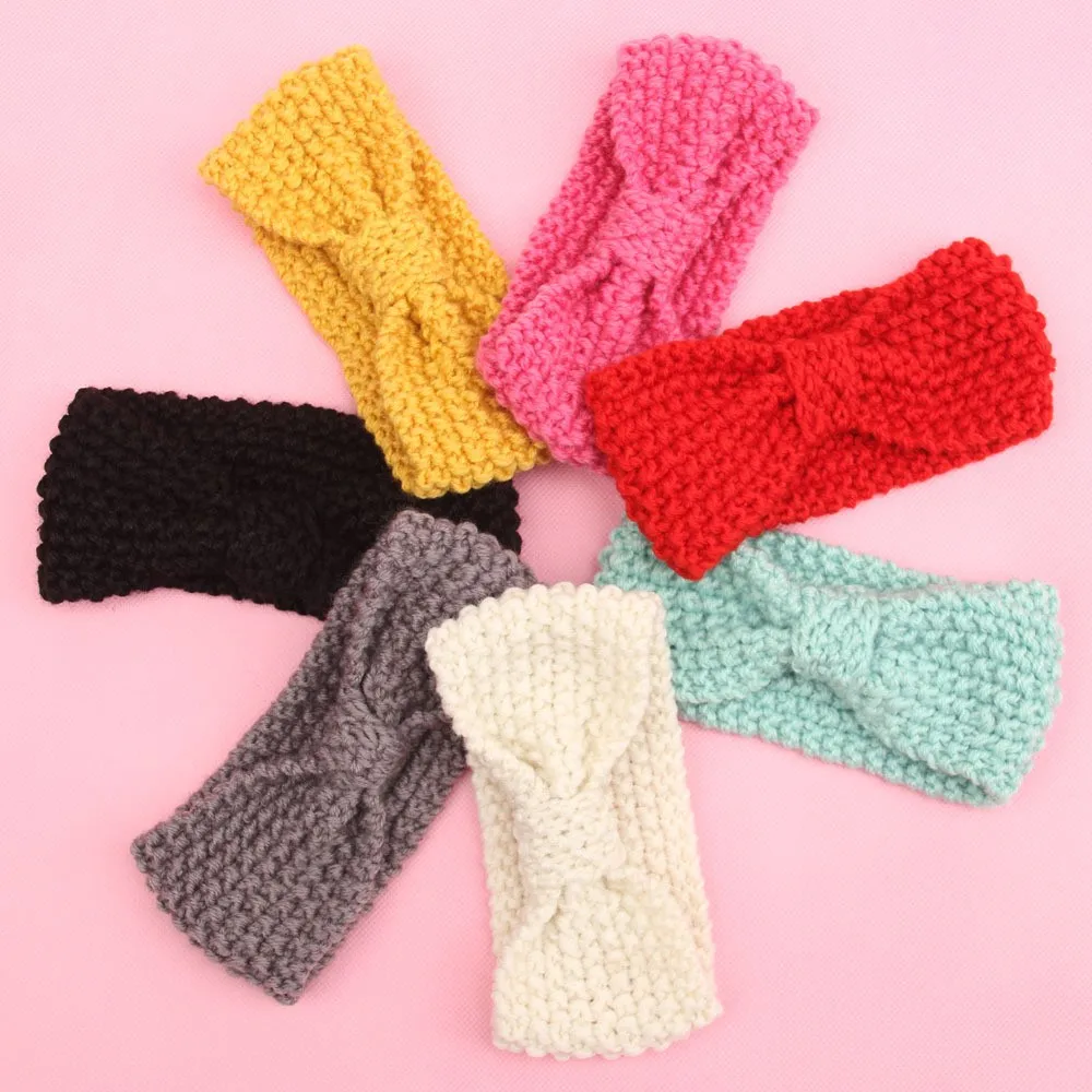 Baby Girl Knit Crochet Turban Headband Baby Girl Knit Crochet Turban Headband
