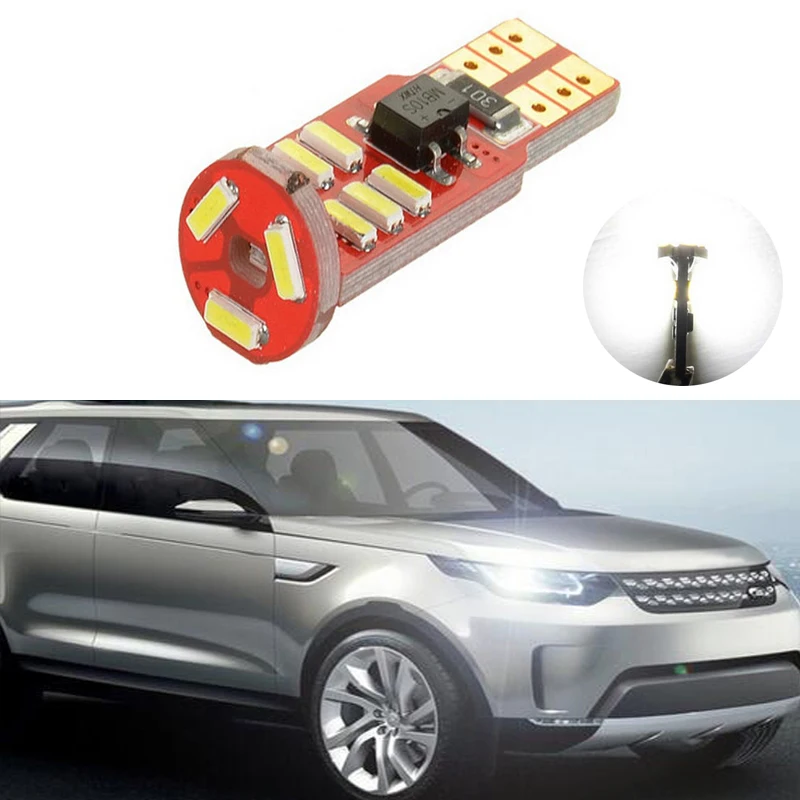 

BOAOSI 1X T10 4014 SMD 15 LED W5W Parking Lamp Clearance Light For Land Rover v8 discovery 4 2 3 x8 freelander 2 defender A8 a9