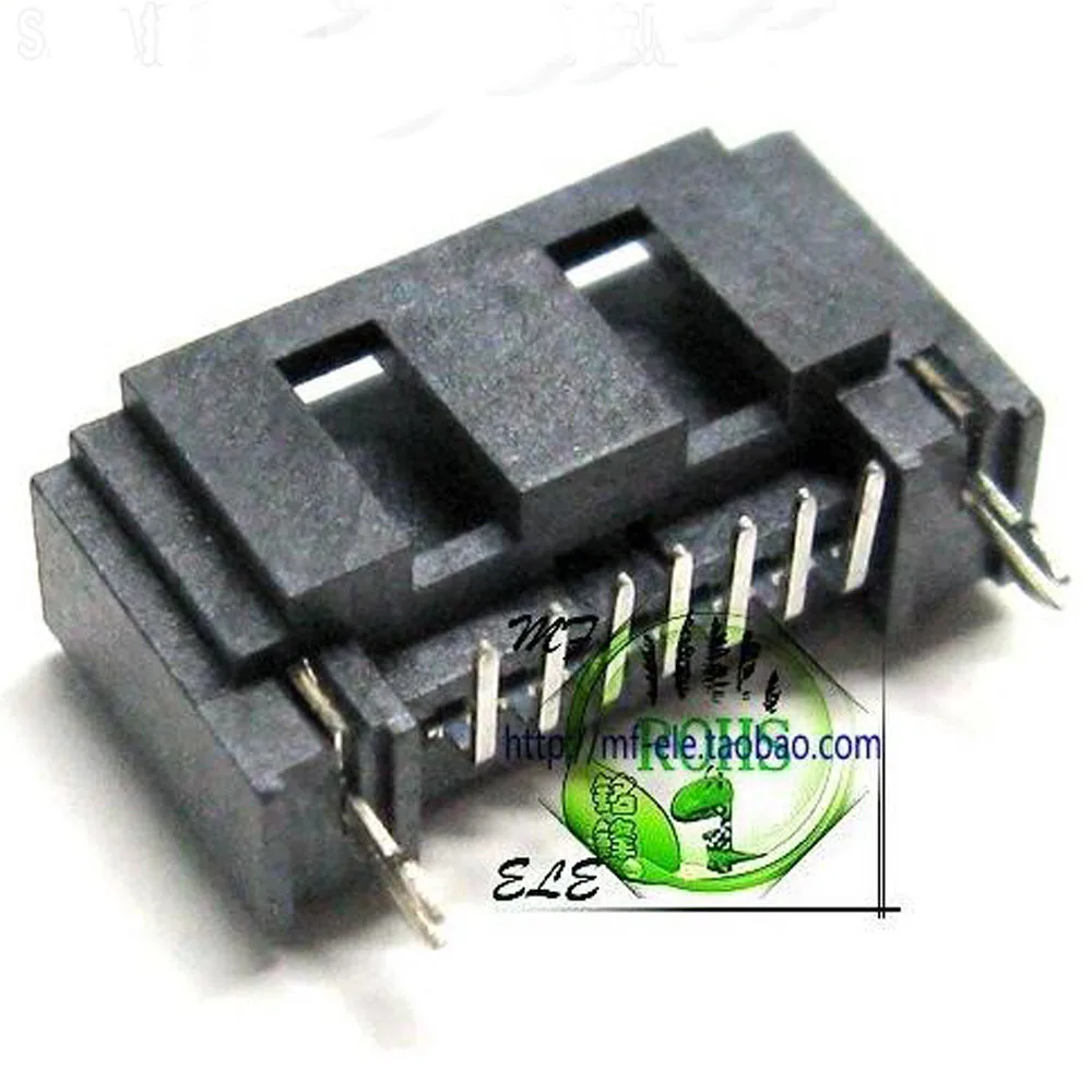 

10pcs 100pcs SATA interface socket 7P male Sata-7P Connector Vertical SMT B Type