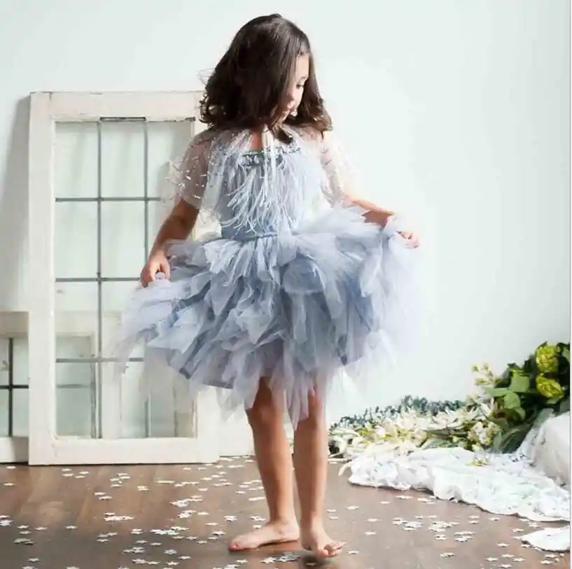 baby feather tutu