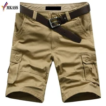 Mkass Для мужчин брюки-карго Шорты для женщин армейская карманов Шорты для женщин Для мужчин S Повседневное мужской тактические Военная Униформа Шорты для женщин 30-38