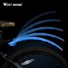 WEST BIKING Telescopic Folding Bicycle Fenders with Taillight Quick Release MTB Front Rear Mudguards Cycling Parts Bike Fenders ► Photo 2/6