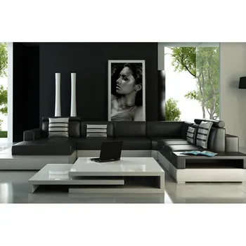 

luxury modern genuine leather sofa