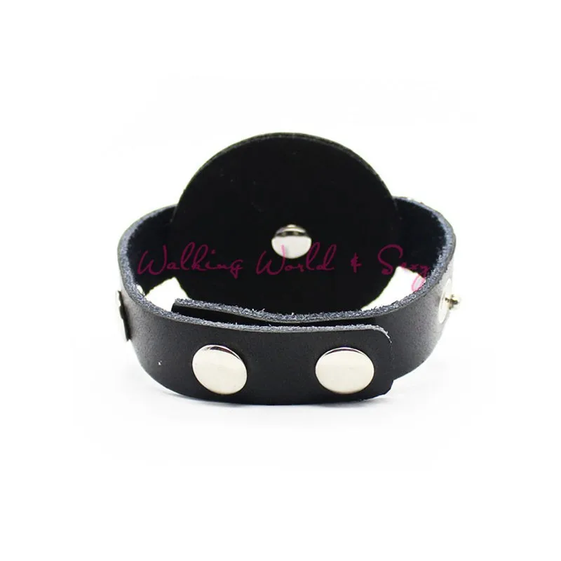 Adjustable Pu Leather Cock Ring Male Penis Ring Time Delay Ejaculation Extender Strap Ring Fetish Cockring Sex Toys For Men Gay (2)