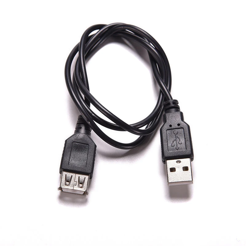 

1PC Black USB 2.0 A to A Male Female Extension Cable High Speed USB Extension Charging Data Cable Cord 70cm Mayitr