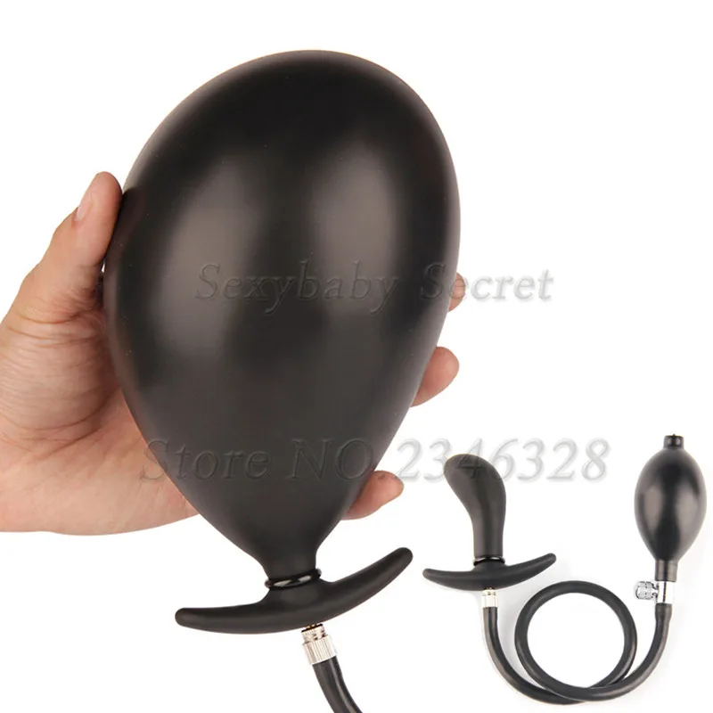 Силиконовый большой надувной фаллоимитатор Anus Buttplug Extender Dilatador Гинекологическое
