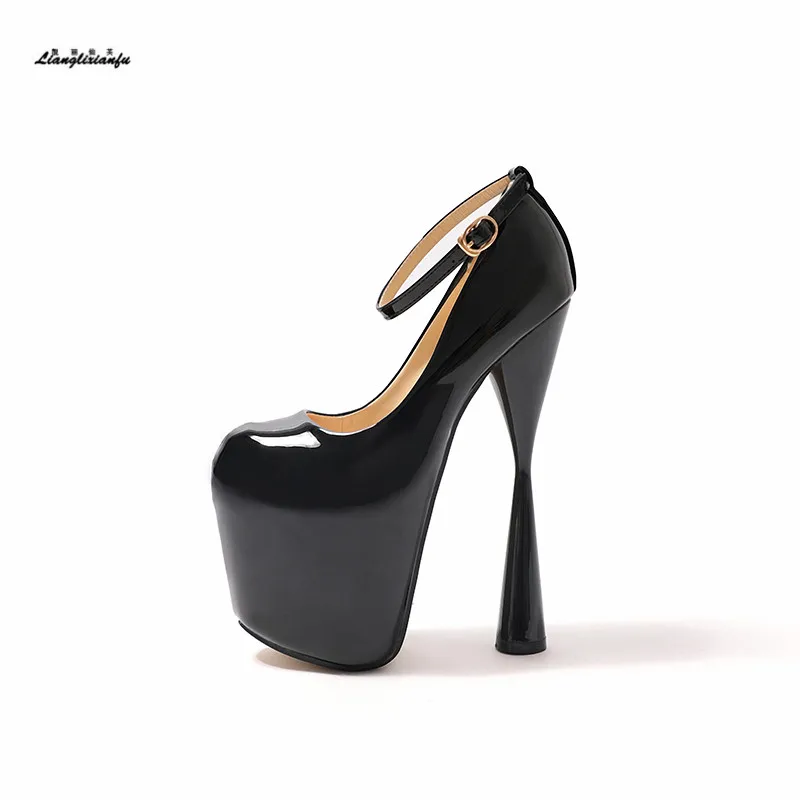 Più: 34-46 47 Tacchi Da Sposa Zapatos Mujer Plataforma 19 Centimetri Escarpins Stile Strano Vestir Scarpe Donna Scarpe Da Sposa Pompe Damen Schuhe