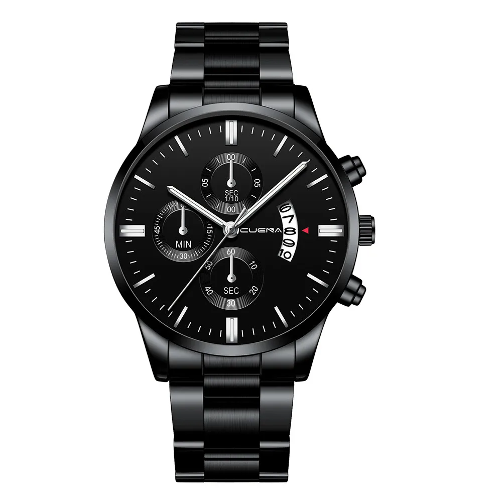 montre homme Часы мужские CUENA Модные Военные часы из нержавеющей стали Спортивные кварцевые наручные часы relogio masculino
