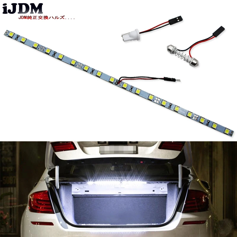 IJDM сверхъяркая HID белая светодиодная лента T10 W5W для автомобильного багажника