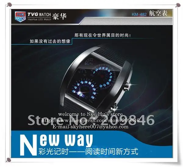 Multi Function Avia o Quartz Digital Time Display LED TVG Rel gio 