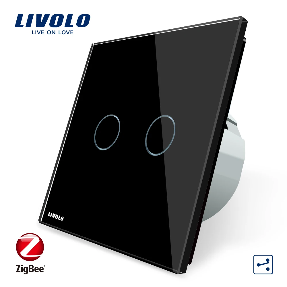Livolo Wifi inalámbrico inteligencia interruptores de pared Control remoto a través de APP trabajo ZigBee interruptor sólo trabajo con Livolo gateway - 2