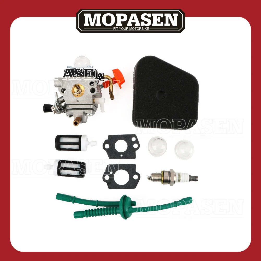 Carburetor with Fuel Line Tune Up Kit for STIHL FS100 FS100R FS110