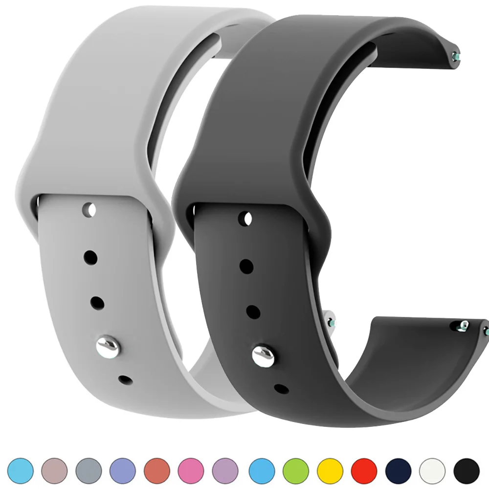Силиконовый спортивный ремешок для Xiaomi Huami Amazfit Stratos Pace 2/2S сменный цветной