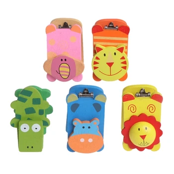 

Wooden Stapler Cute Cartoon Animal Mini Stapler School Office Supplies Bookbinding Stationery