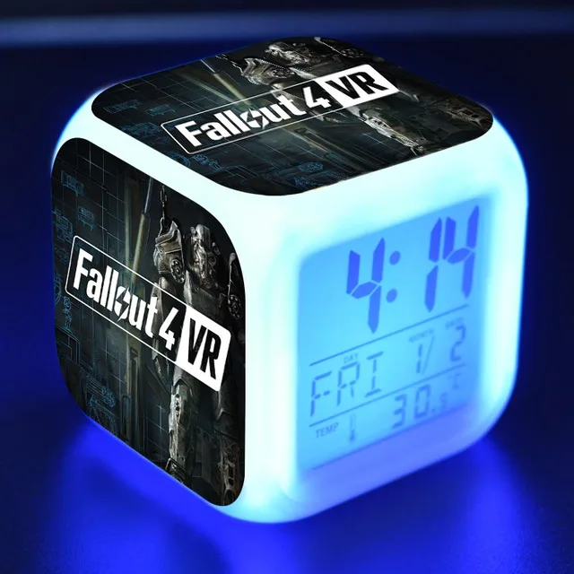 Move Game Fallout 4 Character LED Digital Alarm Clock reloj despertador enfant clock saat wekker