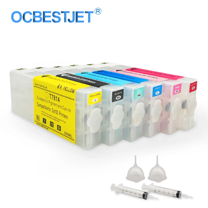 6color/set T7811 T7811-t7816 Empty Refillable Ink Cartridge With Chip ...