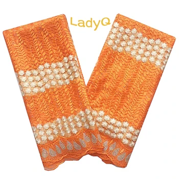 

LadyQ Orange Tulle Lace Fabric 2018 Embroidered Mesh Blue Laces Guipure Pink African Cord Lace Fabric 2018 High Quality Lace