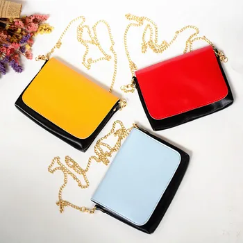 

Designer women shoulder bags fashion candy color small chain bag cross body soft PU leather handbags female clutch purse