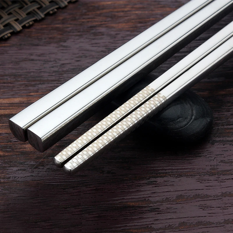 stainless steel korean square chopsticks (1)