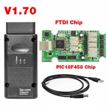 2019 op com para opel v1.70 obd2 OP-COM scanner de diagnóstico do carro real pic18f458 opcom para opel carro ferramenta diagnóstico flash firmware