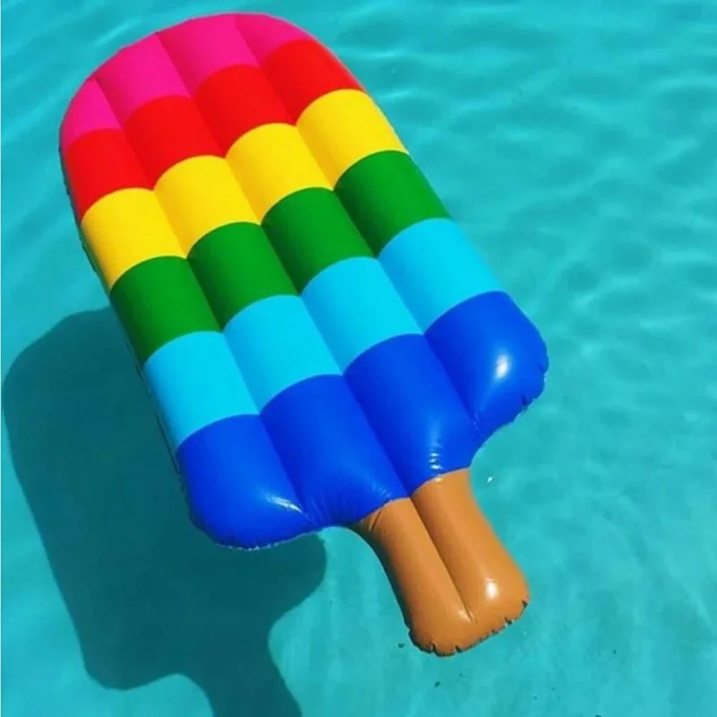

New Summer Swimming Inflatable Tube Pool Rafts Float Toys Funny ice lolly Inflatable Ride-ons Water Swimming Toys 140x65cm