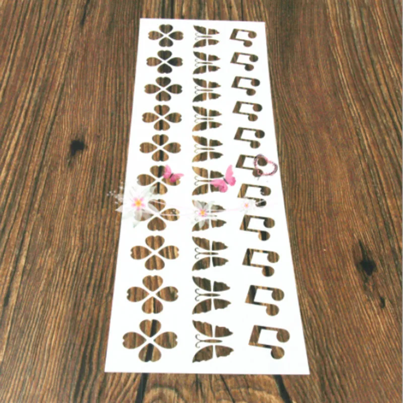 

1PC Idyllic butterfly music notes Shaped Reusable Stencil Airbrush Painting Art DIY Home Decor Scrap booking Album Crafts