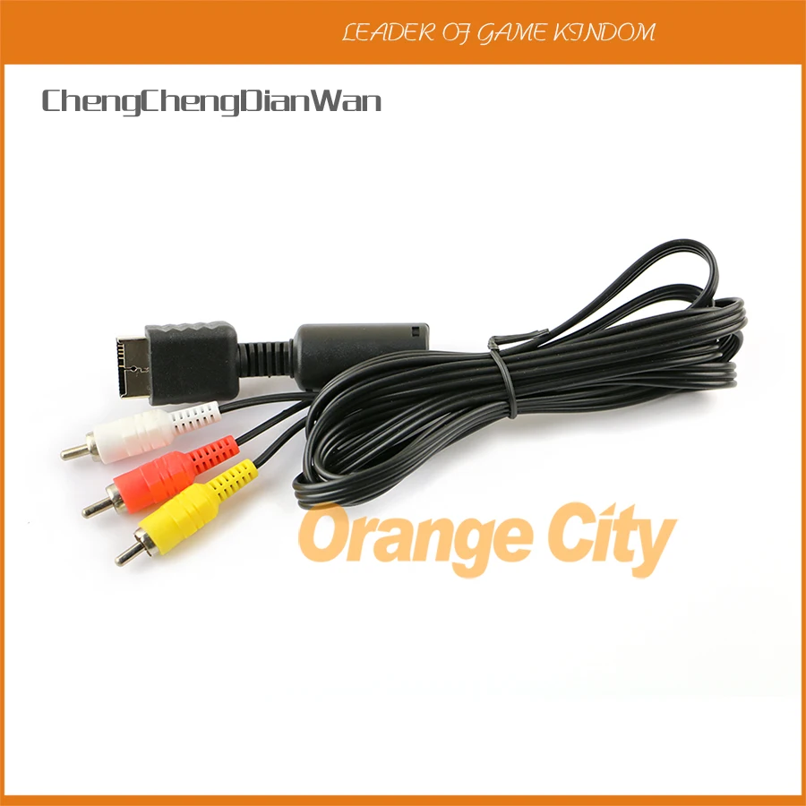 ChengChengDianWan 100 шт./лот Новый 1 8 м RCA AV аудио видео кабель Шнур USB для передачи данных
