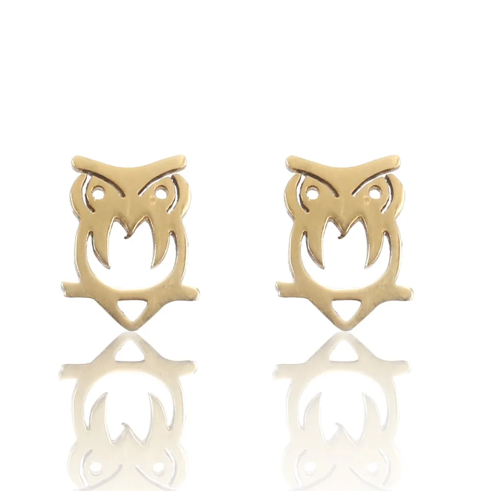 

2018 new hot sell cute korea style retro owl earrings for women jewelry free shipping e0115