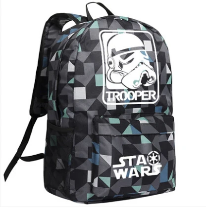 

2019 New Star Wars Backpack women Cosplay Anime trooper shouolder bag men school travel bag Teenage Girl Canvas Backpack Travel