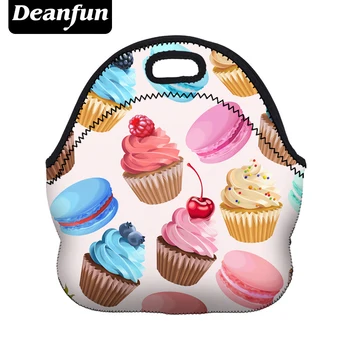 

Deanfun Women Lunch Bag 3D Printed Neoprene Waterproof Zipper Hot sale for Food Package 50807