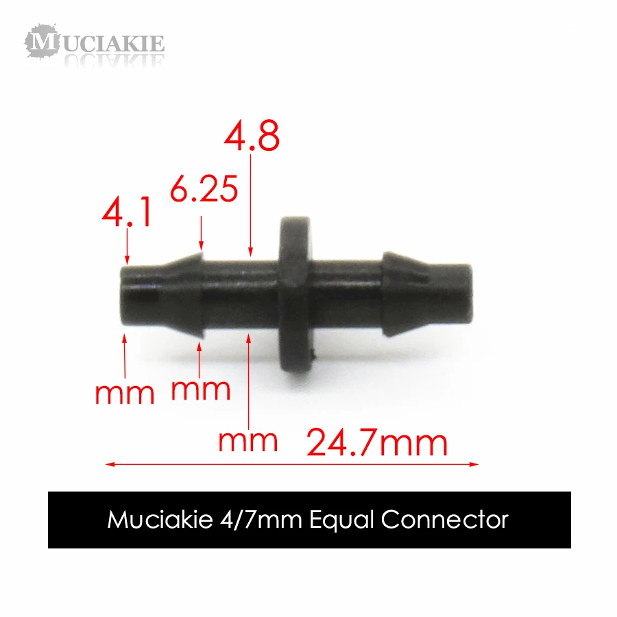 Муциakie 30 шт. 1/4 ''Зубчатая Муфта для соединения конца 1/4'' микротрубы