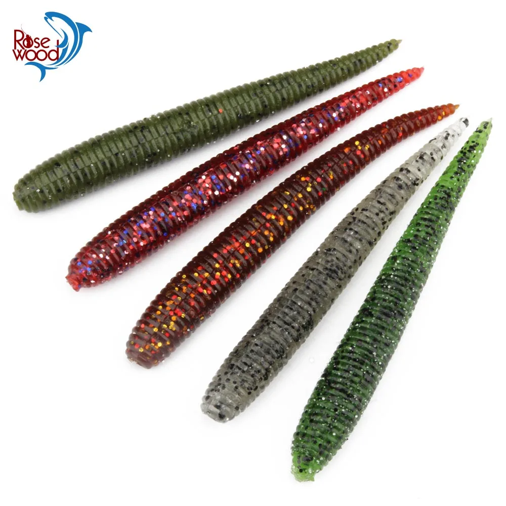 

5 Colors Fishing Lures China Soft Bait 100mm/6.4g 8pcs Soft Lure Fishing Tackle Fishing Lure Soft Add Salt Silicone Bait
