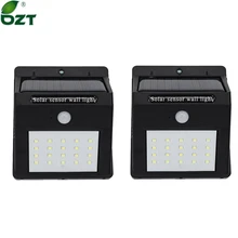 Светодиодный светильник на солнечной батарее 20 светодиодный s водонепроницаемый наружный светильник PIR датчик движения Солнечный настенный светильник энергосберегающий светильник украшение сада