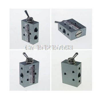 

2 Postion 5 Port 1/8" Thread Toggle Switch Pneumatic Mechanical Valve x 1