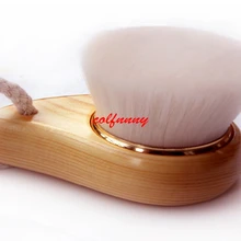 100 pcsnew мягкая щетина средней длины пилинг лица кисти для лица Уход за кожей лица глубокое очищение, уход мыть поры уход насадка для зубных щеток из дерева средство для очистки лица