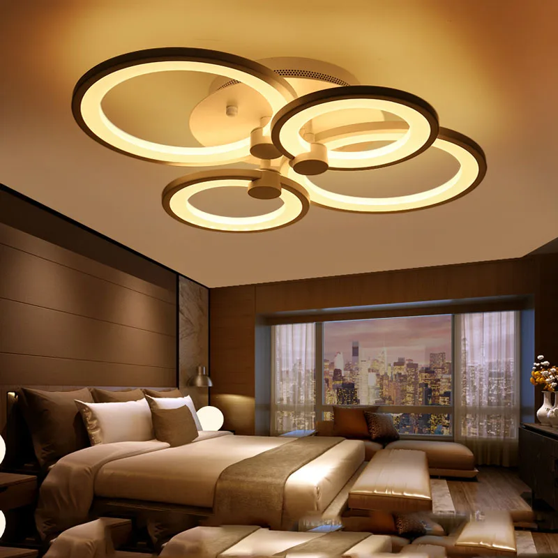 WECUS) Специальное предложение, 4 круга светодиодный потолочный светильник, светильник для спальни