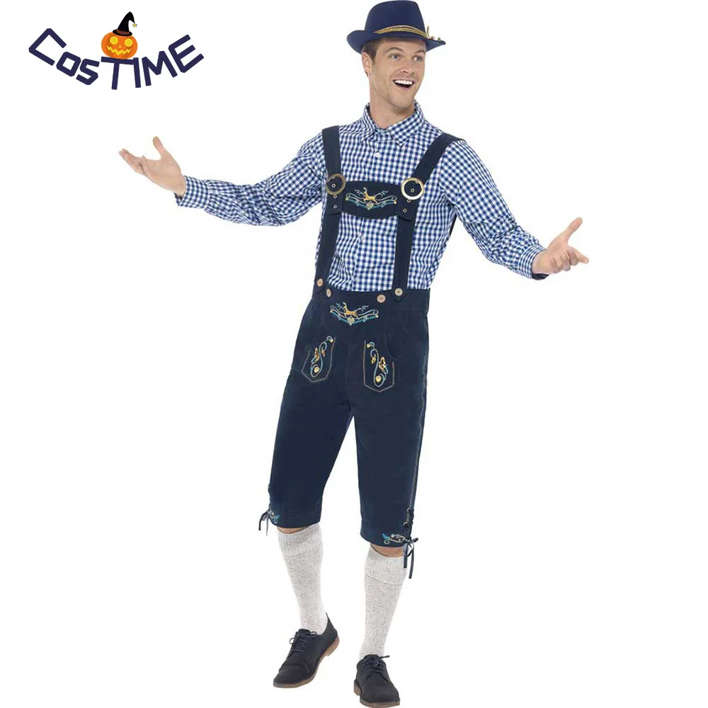 Lederhosen Mens Adult Festive German Oktoberfest Beer Fest Costume